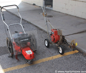 Gas powered grass edger